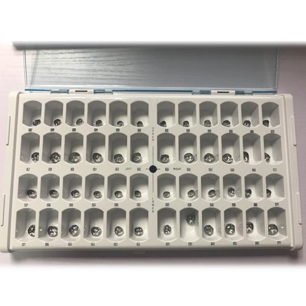 Stainless Steel Orthodontic Dental Lab Equipment Primary Molar Kids Crown Refill Kit