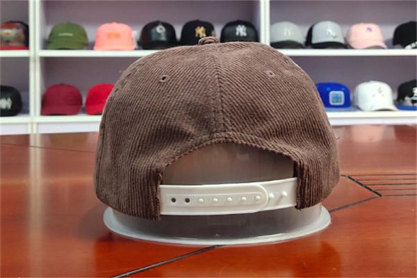 ACE Corduroy Soft Fabric Creative Flat Embroidery Logo Custom Baseball Long Curve Brim Cap