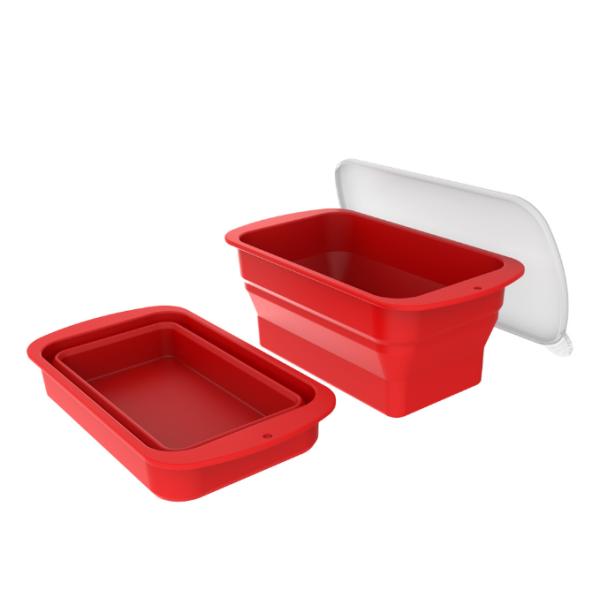 Sustainable Collapsible Ice Cube Tray Extra Large Reusable Silicone Ice Block Mold