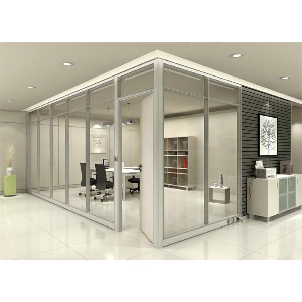 Parement de bureau en verre transparent à vitrage unique pour salle de conférence