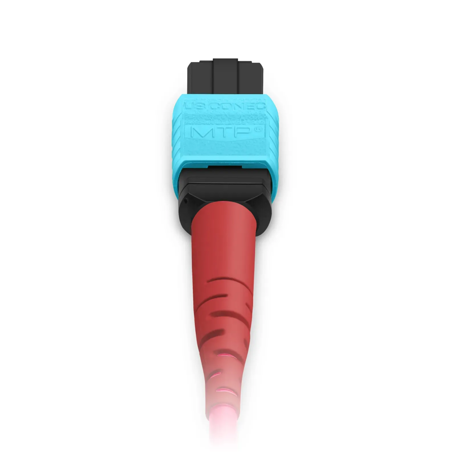 MTP Breakout Cable with OM4 Fiber and OFNP Fire Safety-Rated Jacket Featuring 0.35dB Low IL