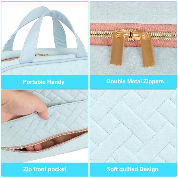 Xl Waterproof Hanging Travel Toiletry Bag Makeup Organizer Hook 11X3.9X7.9