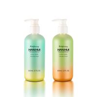 Emballage de bouteilles en plastique de finition mate de 300 ml pour shampooing et conditionneur