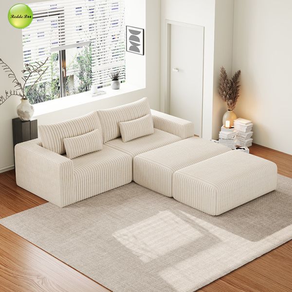 Modular Sectional Velvet Compressed Sofa Sleeper 2 Seater