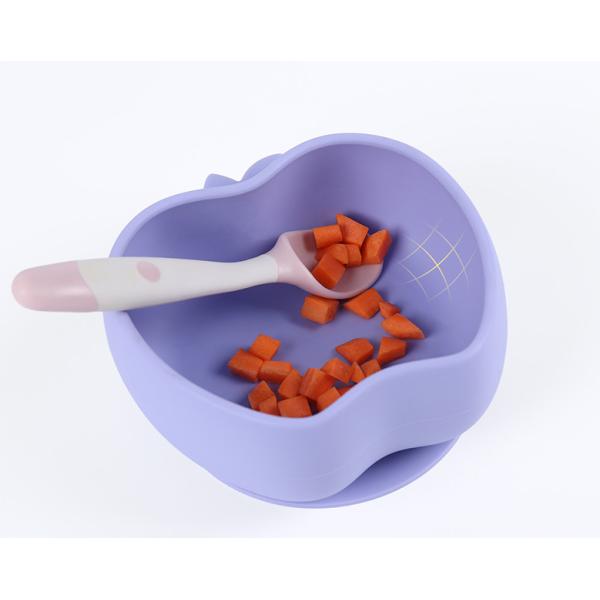 Bouteille de silicone pour bébé adaptée au chauffage au micro-ondes Bouteille de silicone complémentaire non glissante pour bébé