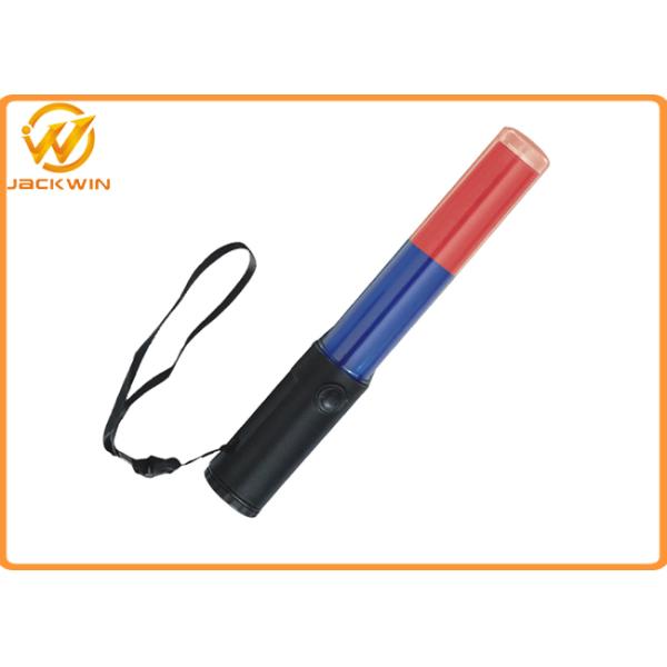 26cm Rechargeable LED Traffic Baton , Red and Blue Flashing led traffic wand for Traffic