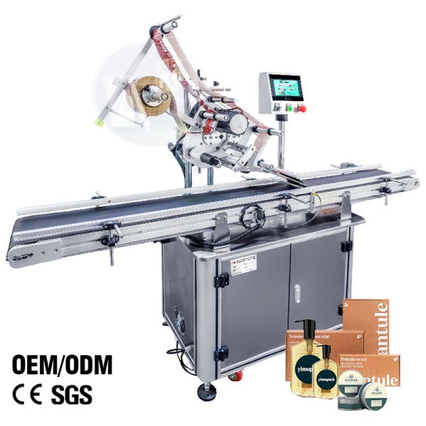 High Speed Automatic Flat Label Applicator Labeling Machine For Square Bottles