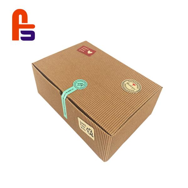 Brown Color Offset Printing Flexo Printing  Compliant Paper Food Packing Box