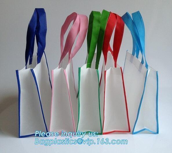 Promotional custom fabric reusable shopping bag metallic laminated non woven bag, Machine Made Heat Seal Eco Friendly No
