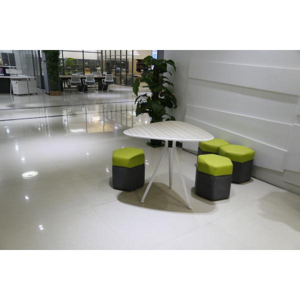 Stylish Stainless Steel Modern Coffee Table Manufactured Wood Top Material