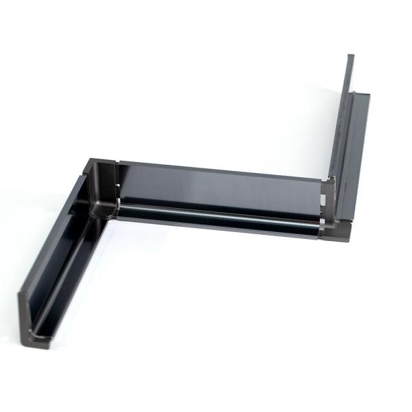 Luxury Kitchen Furniture Hidden Pull Handles Black For Modern Cabinet