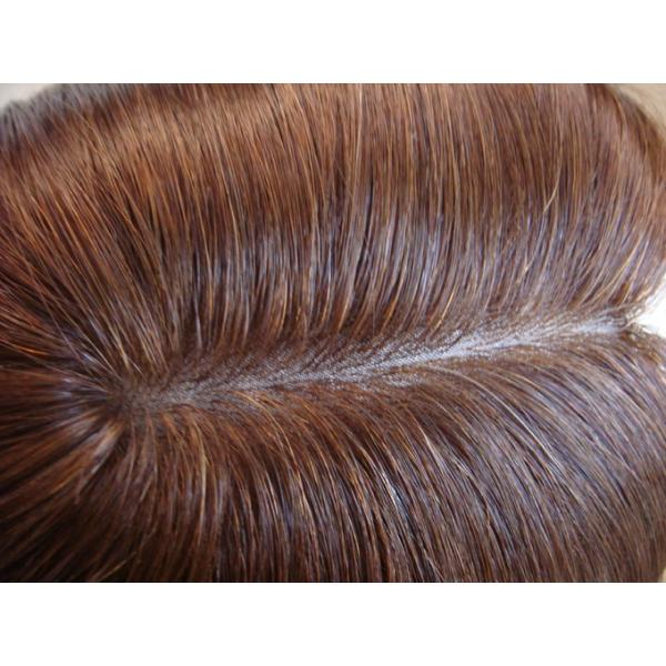 Customized 100 European Human Hair Silk Top Wig Wavy Or Curly