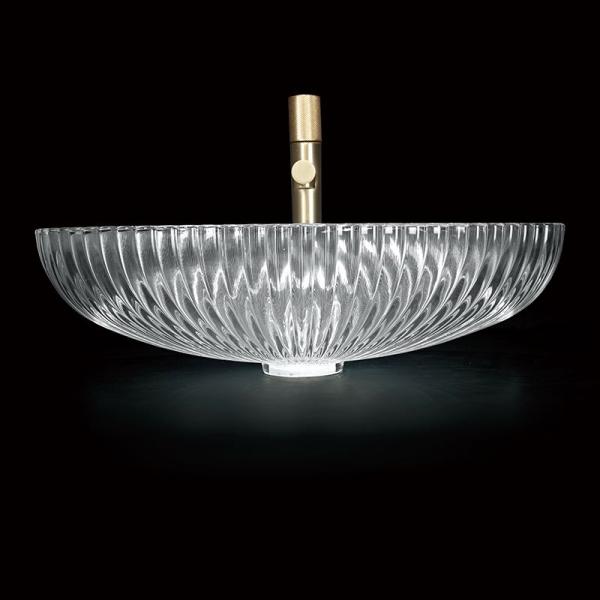 Glass Vessel Bowl Type Wash Basin For Commercial Scratch Resistant