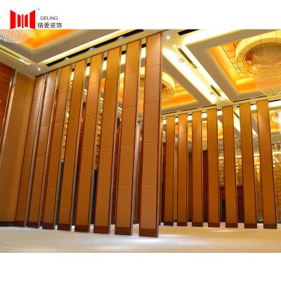 MDF Board 100mm Folding Partition Doors Movable Walls OEM ODM
