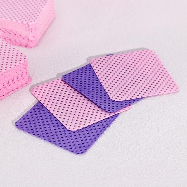 Lingettes dissolvantes pour vernis à ongles violet, rose et noir, 200 pièces/boîte, lingettes préparatoires colorées