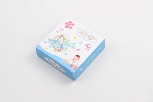 Long Lasting Manhattan Ball Rattle Silicone Teething Toy Light Purple For Safe And Sustainable Playtime