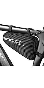 Bike Phone Mount Bag Bike Front Frame Handlebar Bag Waterproof Bike Phone Holder Case Bicycle Accessories Pouch