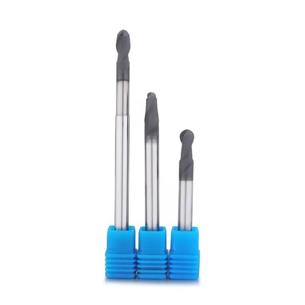Solid Carbide Diamond Coating CNC 2 Flutes Ball Nose Cutting Tools for Graphite