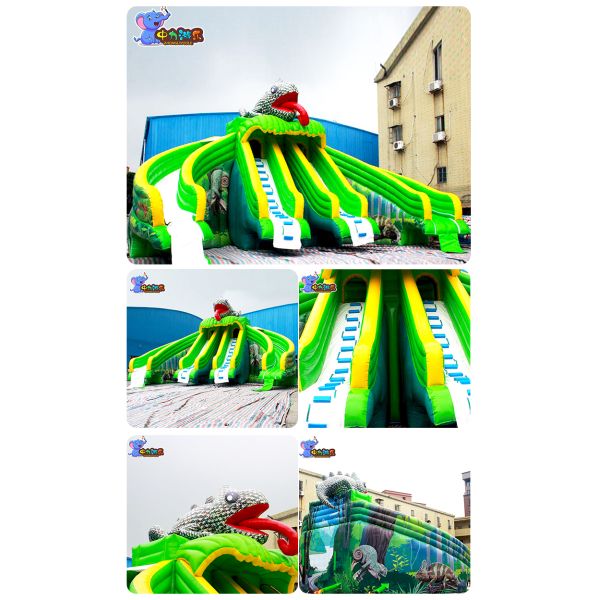 Kids Industrial Blow Up Water Slide Inflatable Eco Friendly Weatherproof