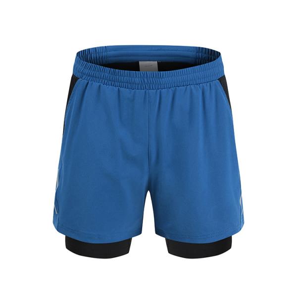 Полиэстер 2 частей атлетической одежды людей S-XXXL черный эластичный подряд замыкает накоротко