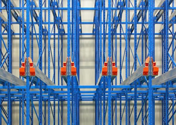 Steel Q235B Industrial Pallet Rack Shelving , Drive Through Pallet Rack System