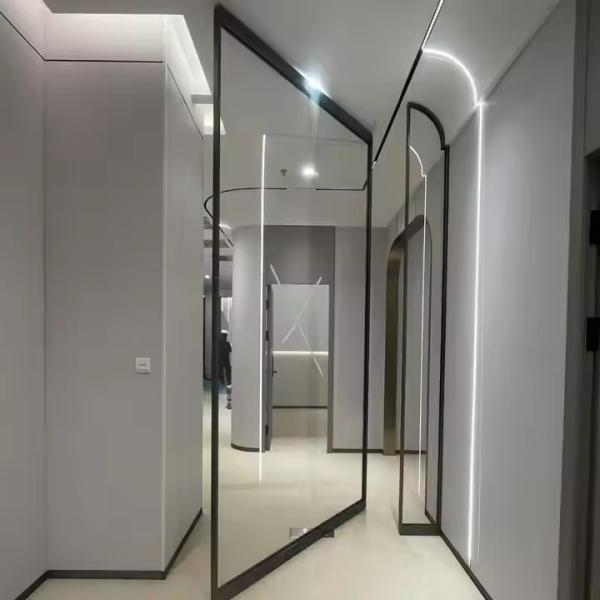 Modern Residential Design Aluminum Front Pivot Door with 304 Stainless Steel Hardware and Aluminum Profile