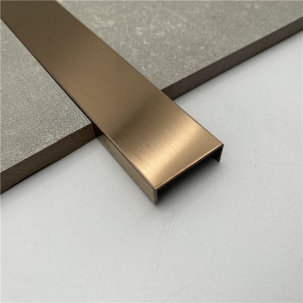 Decorative T shape stainless steel corner tile edge trim