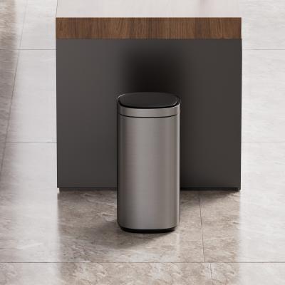 High Capacity Household Motion Sensor Trash Bin Stainless Steel Smart Sensor Bin Automatic Trash Can for Living Room 40L