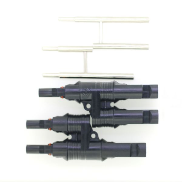 One In Four Solar Panel Connectors Male Female Parallel Branch Connectors ODM OEM