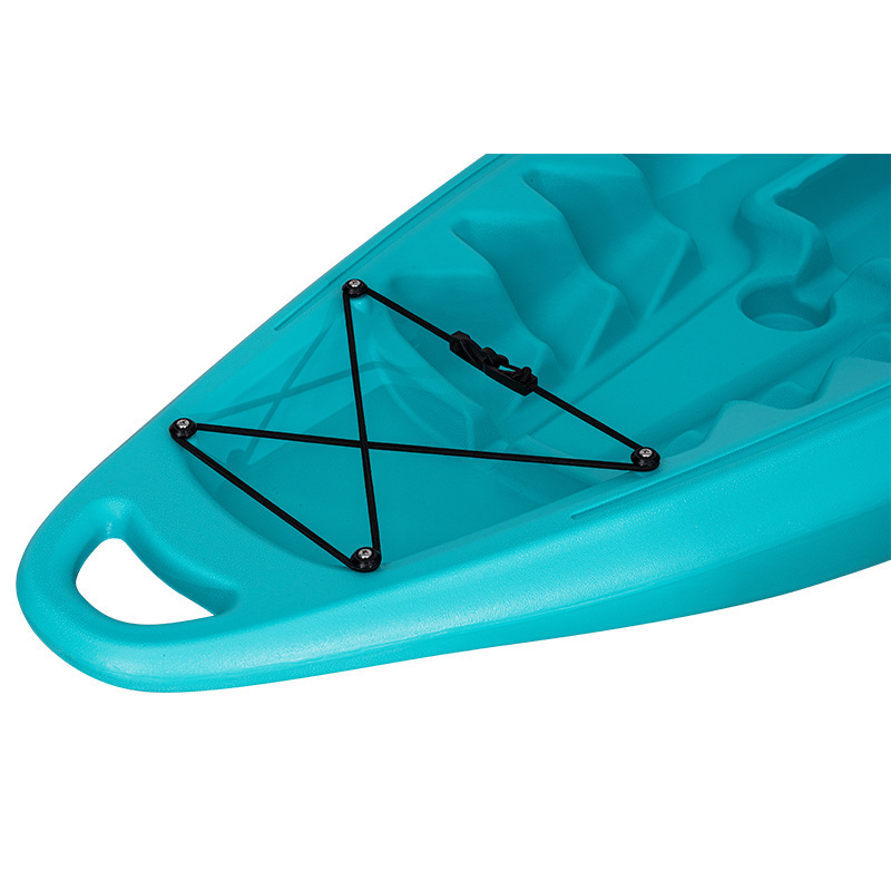 Cross-border HDPE Plastic Children's Fishing Kayak Blow Molded Hard Boat Under 2m Length 55L Capacity 1-Person