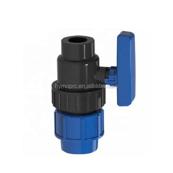 1/2-4 PVC Ball Valve for Plumbing Sanitary Fittings and Agricultural Irrigation