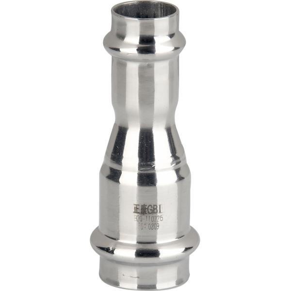 22*15mm Galvanized Stainless Steel Reducing Coupling Zinc Plated Double Press