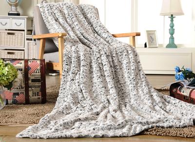 100% Polyester Pv Plush Soft Faux Fur Blanket Cozy Warm 150*200CM / 200*240CM