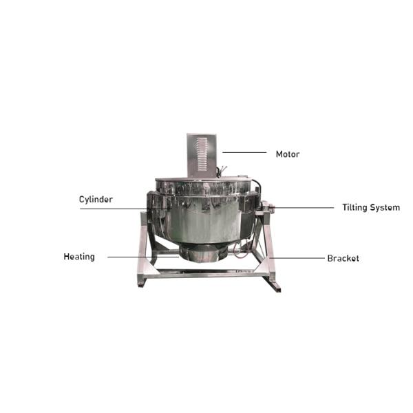 Stainless Steel 304 Cooking Equipment for School Restaurant Steam Heating Jacket Kettle