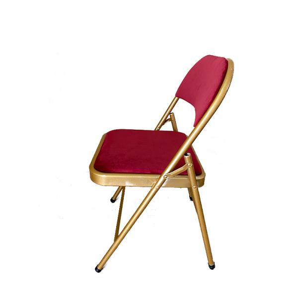 0.5CM Cushion Outdoor Folding Chairs Plastic Outdoor Dining Chairs 3.8KG