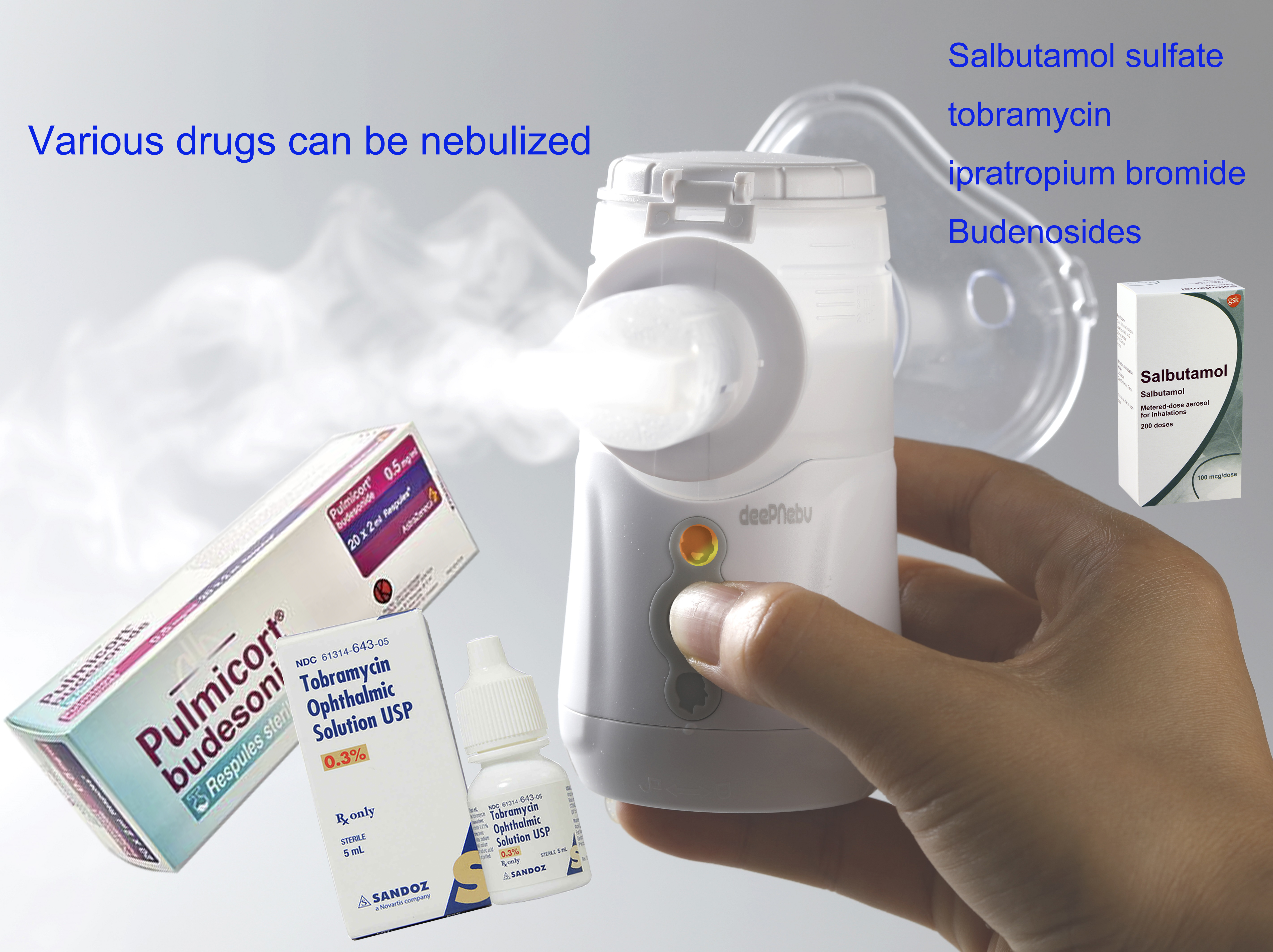 Машина портативного Nebulizer машины 3.06μM ингалятора кашля домашняя для детей взрослых
