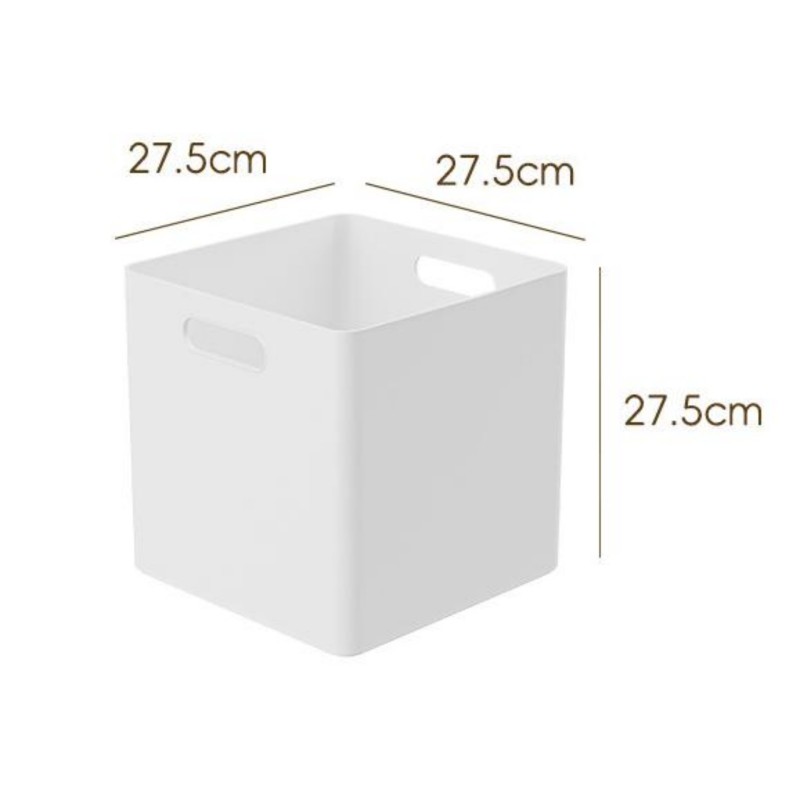 Square Storage Box with Lid Plastic Organizer Thickened Snacks Toys Clothes Large Right Angle Storage Box