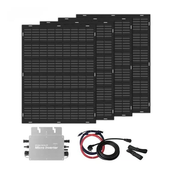 VDE certified 600W 800W Flexible Photovoltaikanlage Balkonkraftwerk Solarpanel Balcony Power Plant