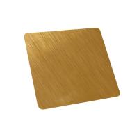 En acier inoxydable à feuille décorative à motifs en bois