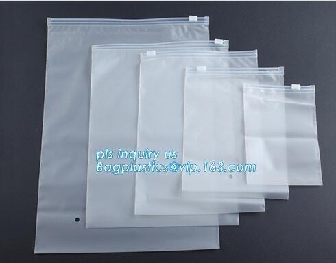 PE & PP double slider wholesale pe plastic file pouch with zipper, PP Plastic Slider Zip Lock A4 Doucment Files Holder B