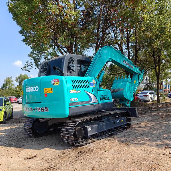 SK75 Excavadoras Kobelco de segunda mano medianas de 0.4m3 Excavadora de segunda mano