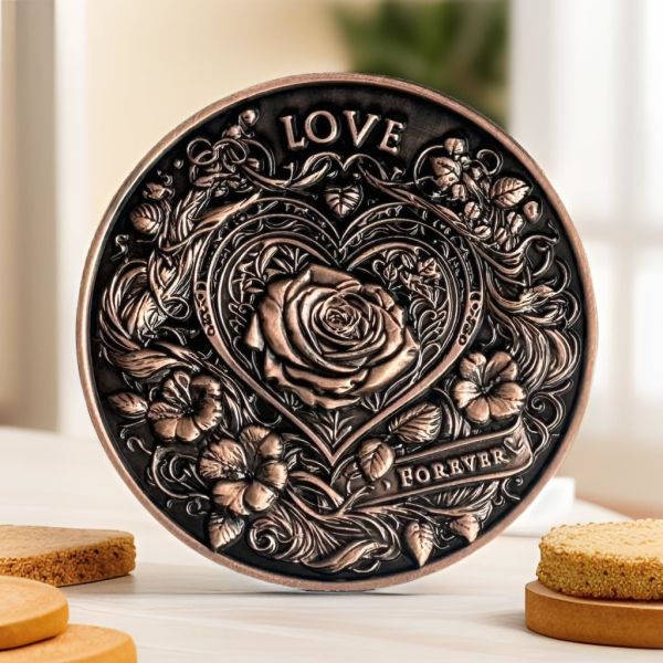 Custom 3D Enamel Coin – Your Logo in Gold/Silver/Brass – Souvenir Gift & Challenge Collectible