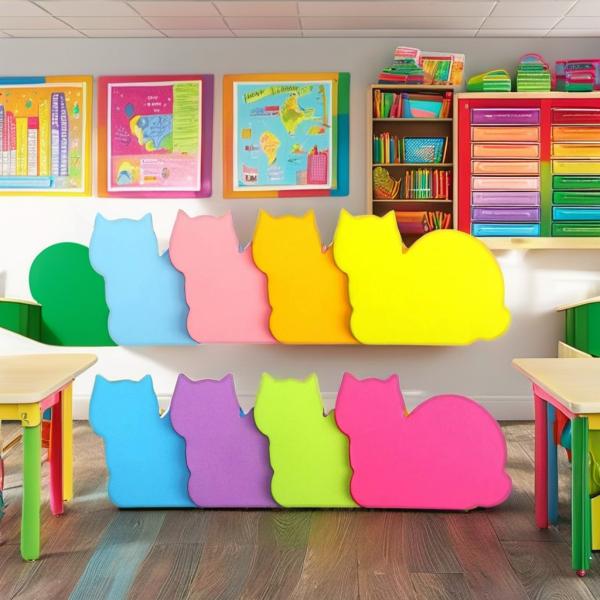 Wholesale Cute Die Cut Sticky Notes Small Kitty Cat Shape