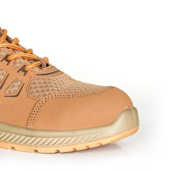 Gardez-vous en sécurité au travail Chaussures de sécurité en ciment en daim de vache en cuir de vache et chaussures de travail résistantes à la chaleur