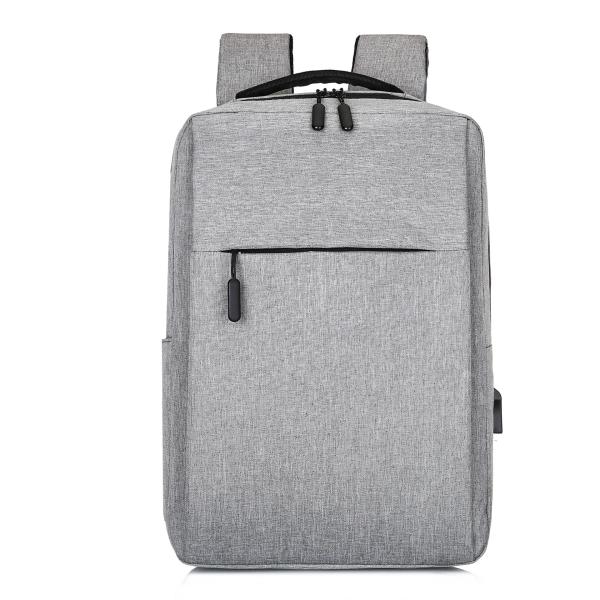 Black Custom Logo Unisex Ergonomics Anti Theft Smart Nylon Laptop Backpacks with USB