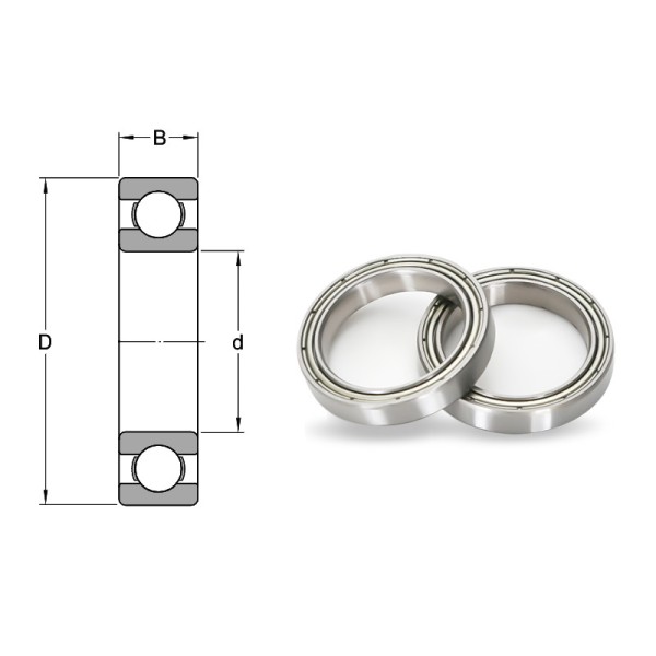 China Bearing Deep Groove Ball Bearing 6802-ZZ 1000802 15*24*5mm Conveyor Equipment Bearings