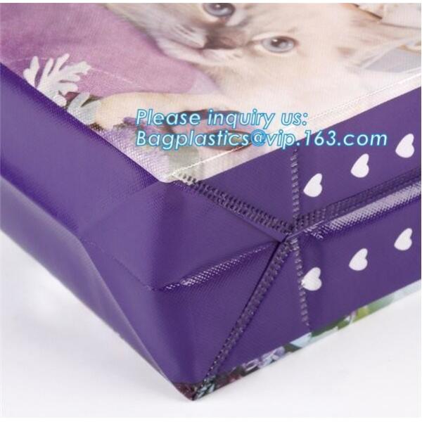 Custom Promotional shopping tote fabric polypropylene laminated pp non woven bag, Wholesale high promotion laminated rec