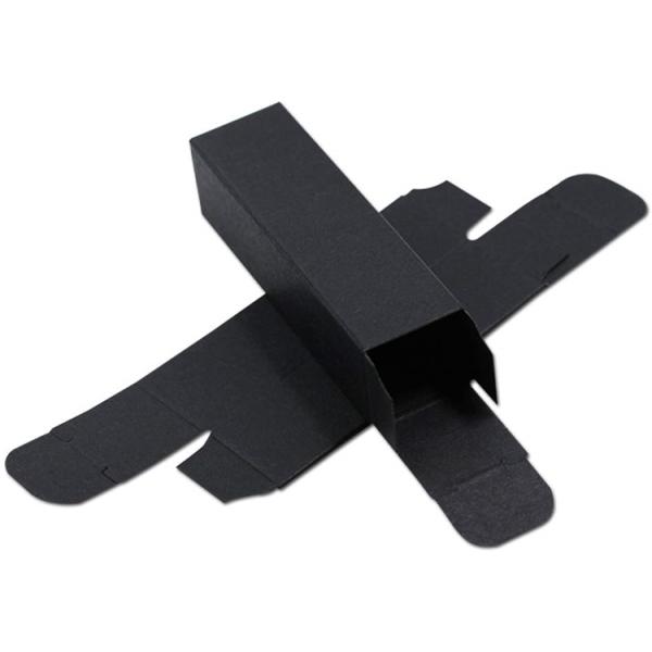 Black Kraft Essential Oil Small Gift Cardboard Cosmetic Perfume Bottle Wrapping Reusable Packaging Cosmetics Paper Box