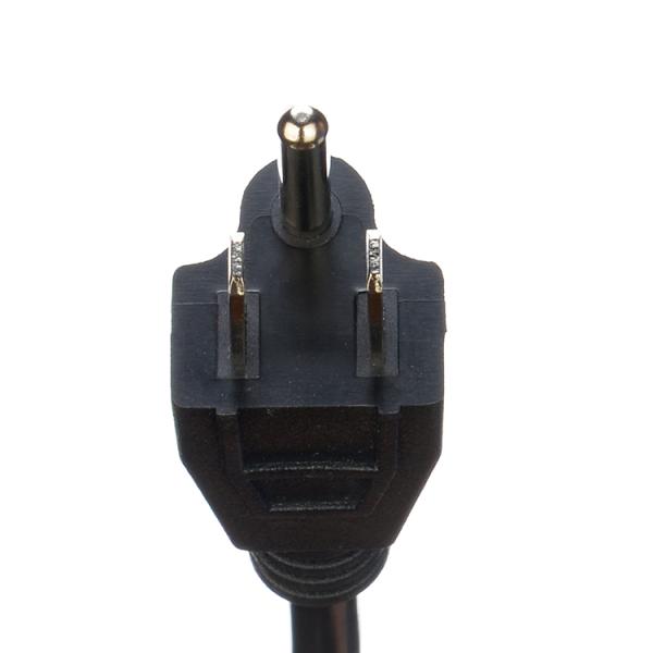 Customized ETL 3 Prong American Power Cord ETL1ft Flat Head Extension Cord PVC Jacket 3X16AWG 7a 125v 2 Prong Figure 8