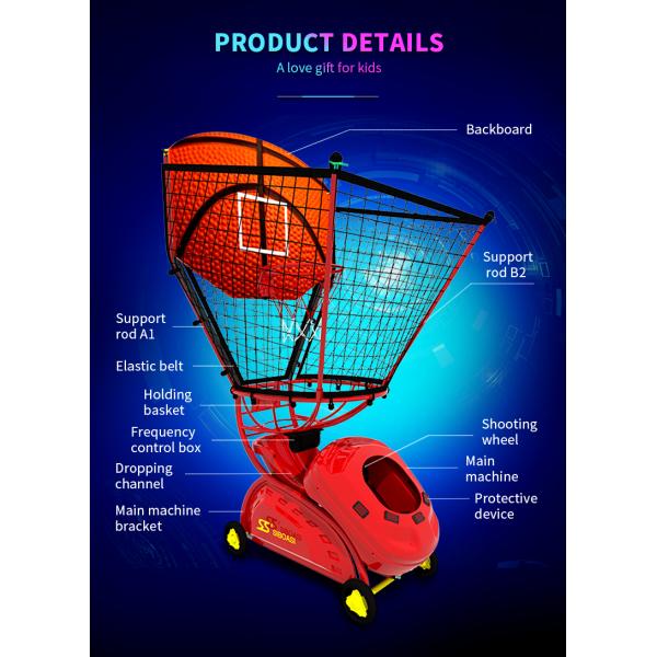 Máquina de alimentação do basquetebol das crianças de SIBOASI 6809A